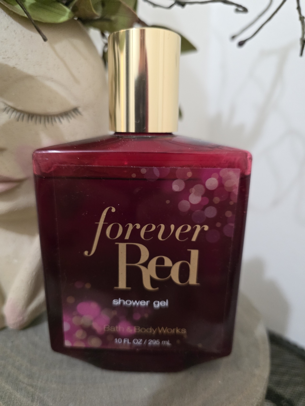 Bath & Body Works Forever Red Shower Gel — Red Bottle with Gold Cap